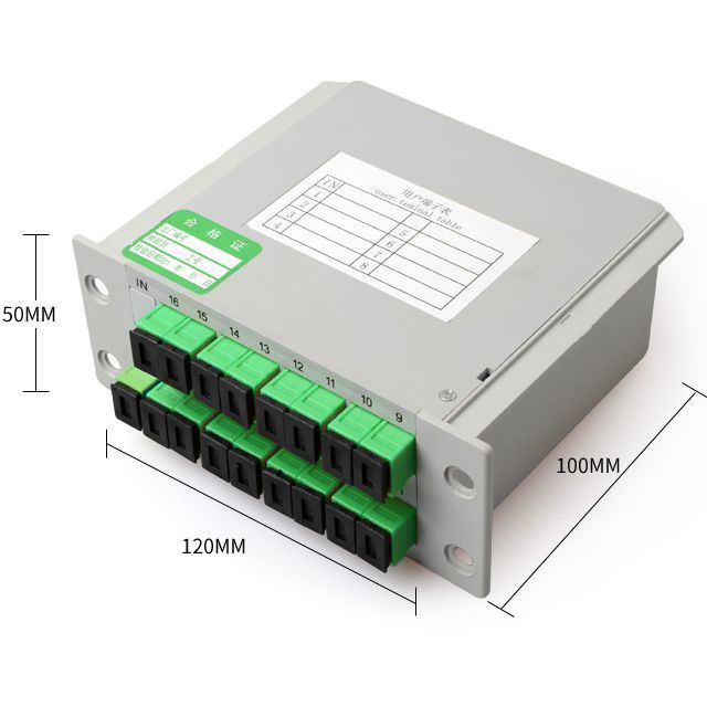 Sc modular em forma de caixa APC 16 do divisor do PLC da fibra ótica