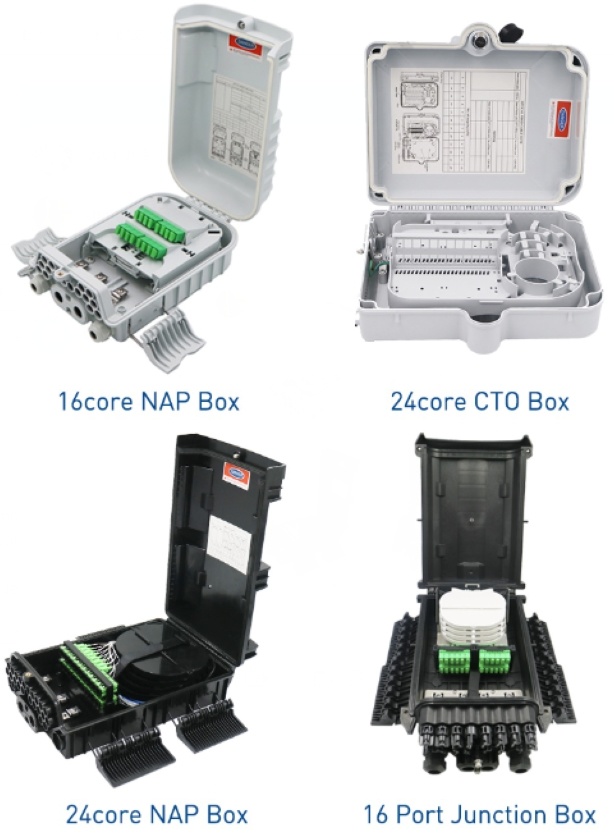 16 portos CTO Fiber Box com o divisor modular do PLC