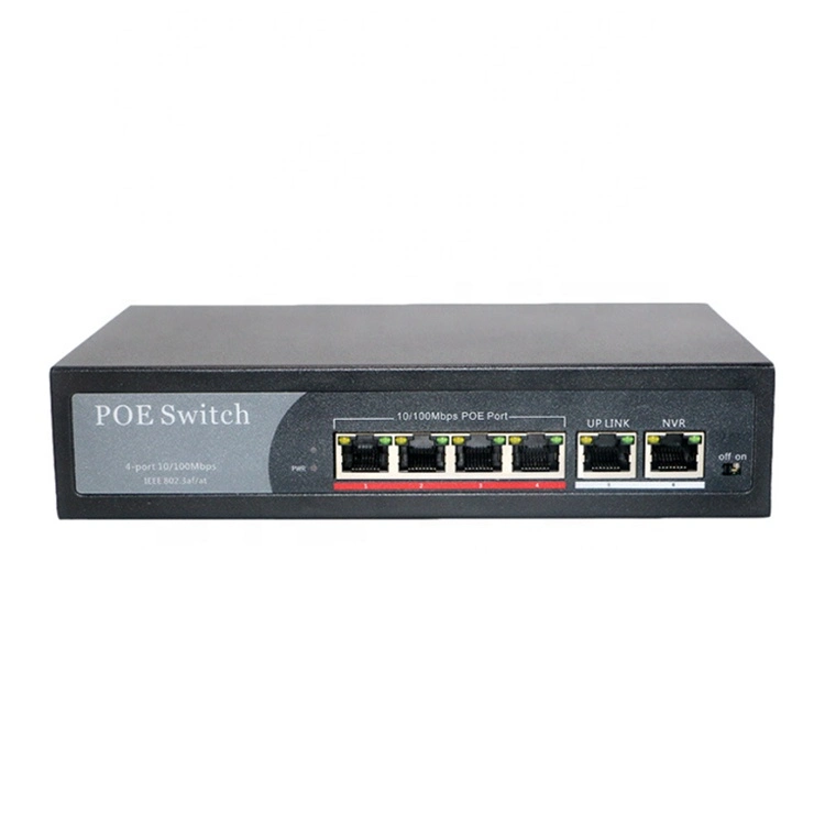 4ep+2e Series Poe Switch OEM ODM 100m 4 10/100 Mbps Portas Poe 0