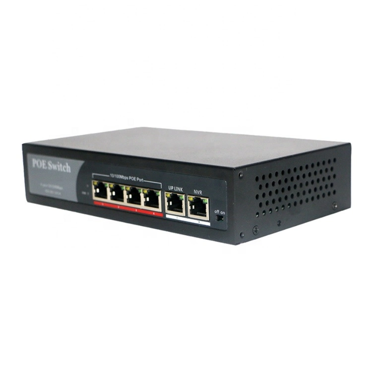 4ep+2e Series Poe Switch OEM ODM 100m 4 10/100 Mbps Portas Poe 1