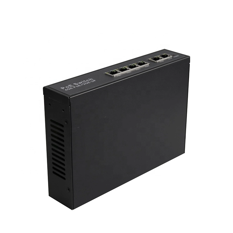 4ep+2e Series Poe Switch OEM ODM 100m 4 10/100 Mbps Portas Poe 2