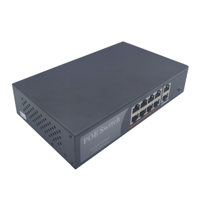 HK-8F  8 ports 100m PoE switch with 2 100m uplink