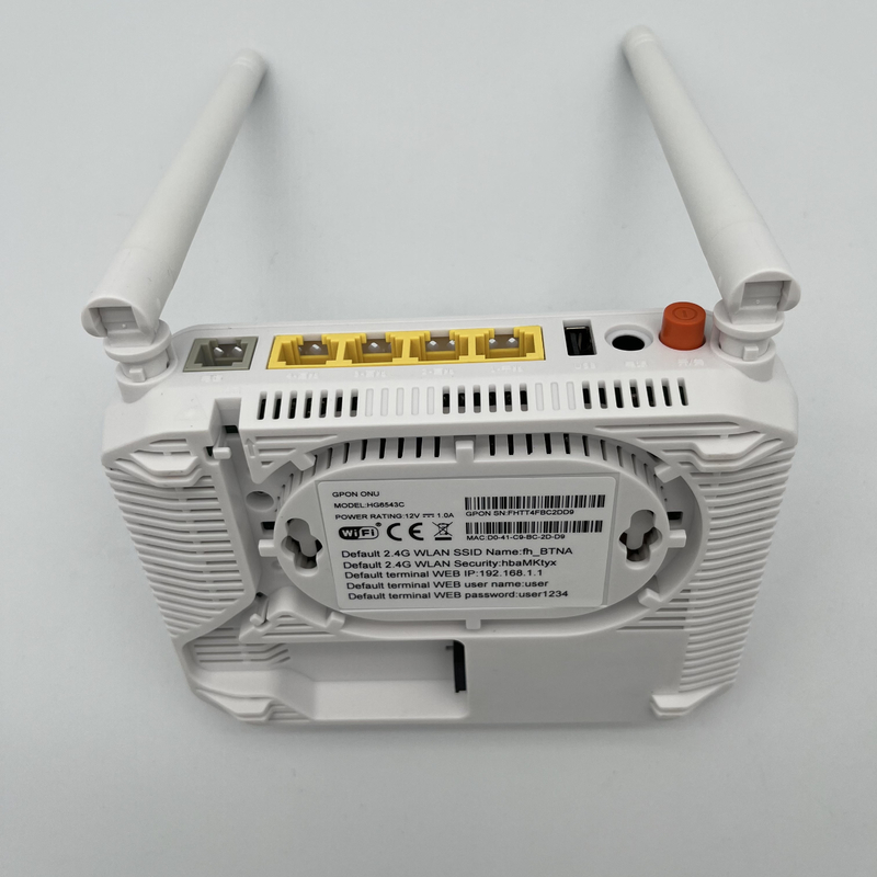 FTTH GPON ONT HG6543C 4 Ports Modem Fibre ONU HG6543C 2.4GWifi GPON ONU 1GE 3FE 1POTS 2.4G XPON ONT